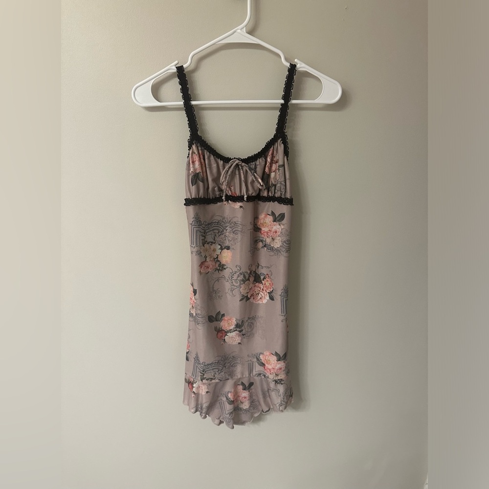Pitaya Floral Mini dress with Lace Detailing